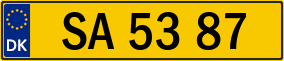 Trailer License Plate